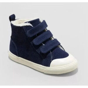 Cat & Jack Toddler Boy's Roman Slip-On Corduroy Sneakers- Navy size 7